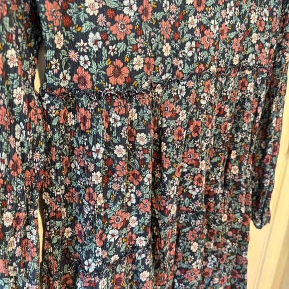 Knox Rose Long Sleeve Floral Baby Doll Dress -‎ Size Small - Picture 7 of 7